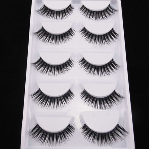 5 Pairs Natural Thick Eye Lash Extension False Eyelashes