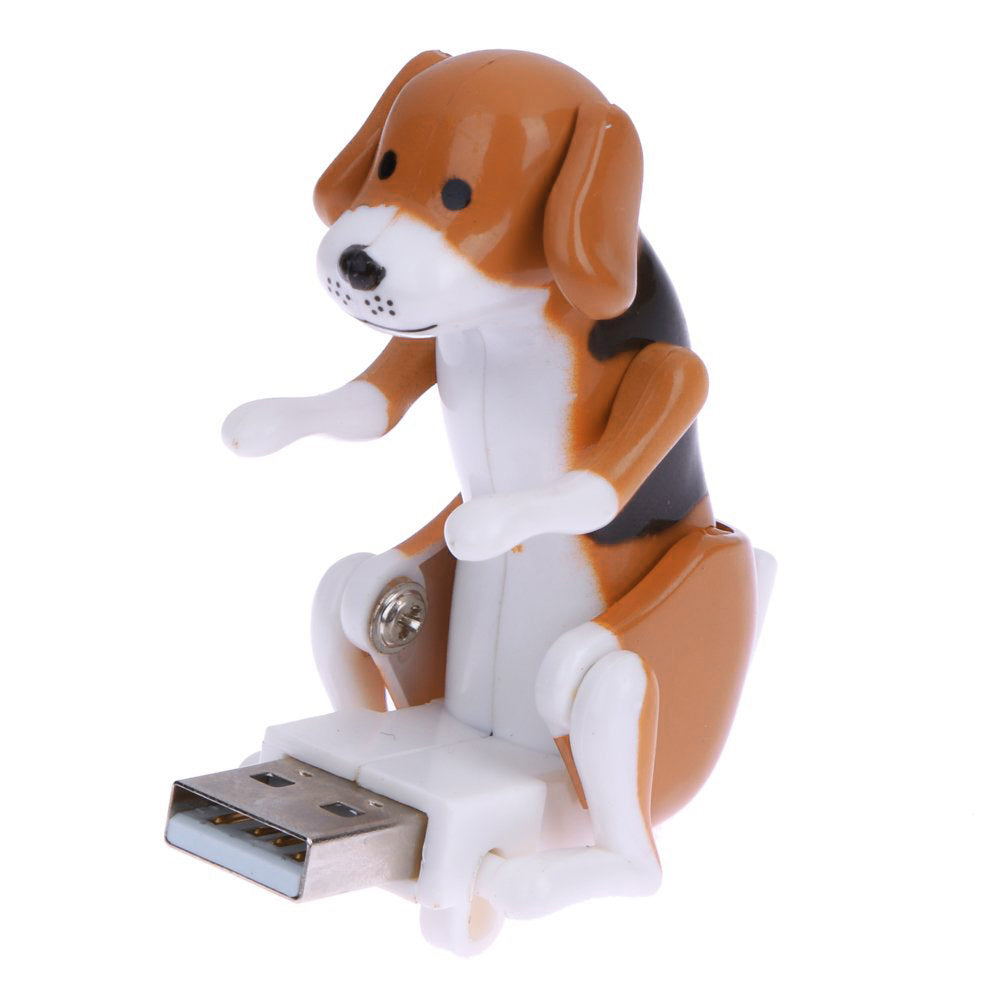 Portable Mini Funny Cute USB Humping Dog Pressure Relieve Creative Toy Gift