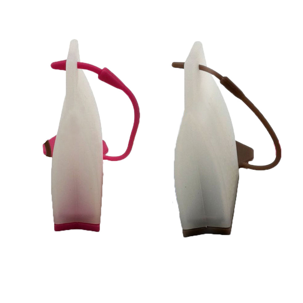 2Pcs Silicone Loose Leaf Tea Infusers Tea Bag Shape Herbal Spice Strainer Filter