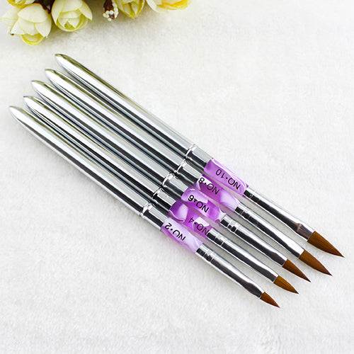 5pcs UV Gel Acrylic Nail Art Brush Painting Pen Nail Tips Manicure Tool
