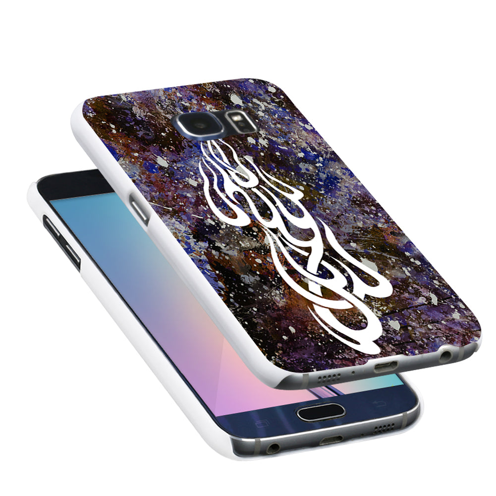 Flame Pattern Plastic Phone Case Cover for iPhone 6 7 Samsung Galaxy S4 S5