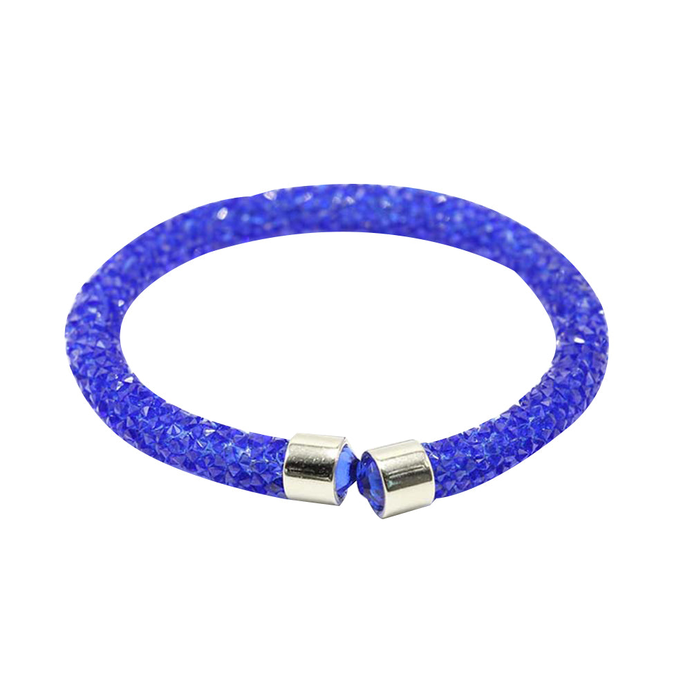 Women Fashion Full Pave Rhinestone Bracelet Open Bangle Jewelry Party Gift