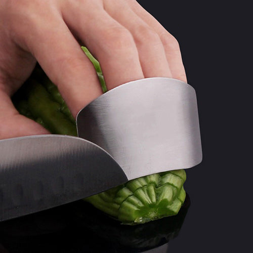 Stainless Steel Finger Hand Protector Guard Chop Safe Slice Knife Kitchen Tool