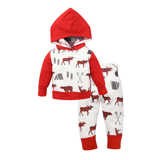 2Pcs Toddler Baby Boys Girls Kids Coat Top + Long Pants Clothes Outfits Set