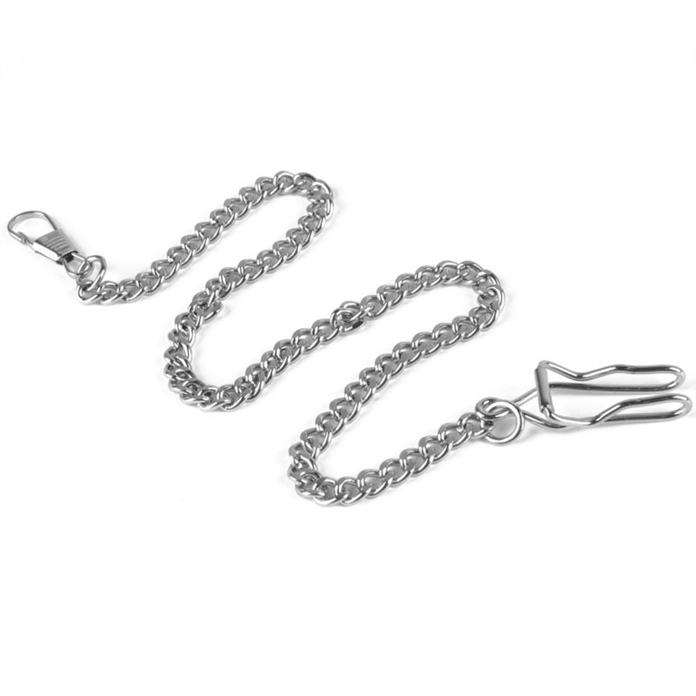 Unisex Retro Antique Gift Pocket Chain Watch Holder Necklace Jean Belt Decor
