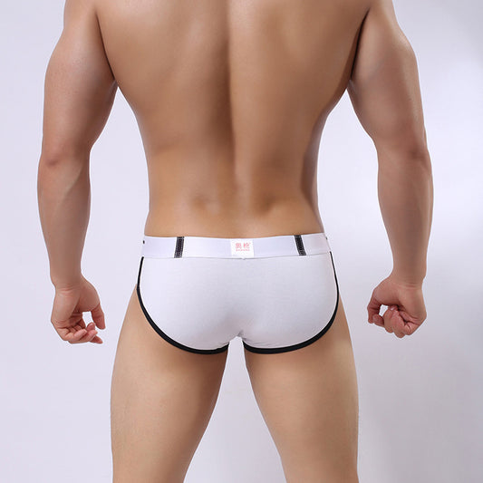 Fashion Men's Boxer Briefs Shorts Soft Cotton Underwear Bulge Pouch Underpants
