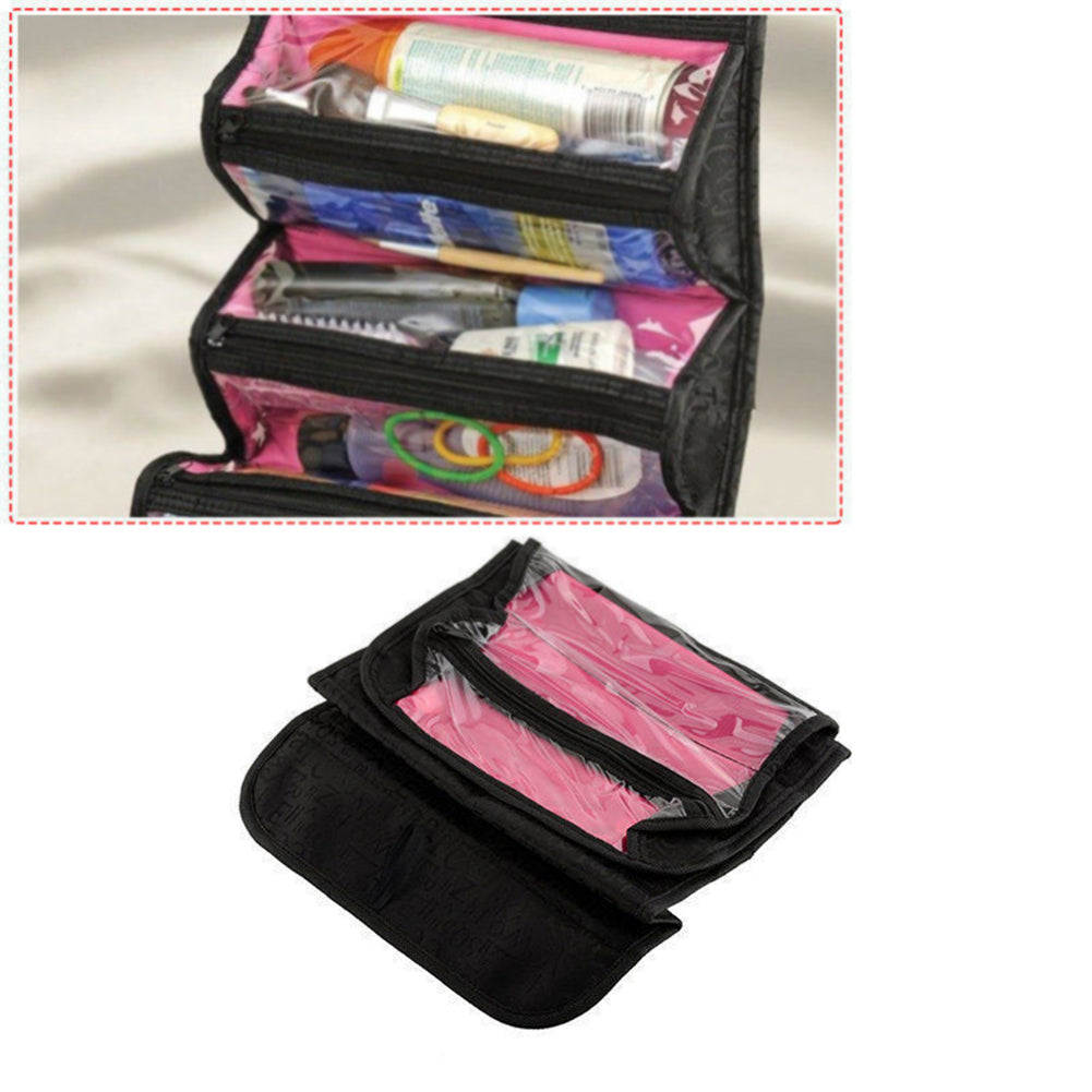 Multifunctional Women Makeup Storage Bag Travel Pouch Hanging Toiletry Organizer