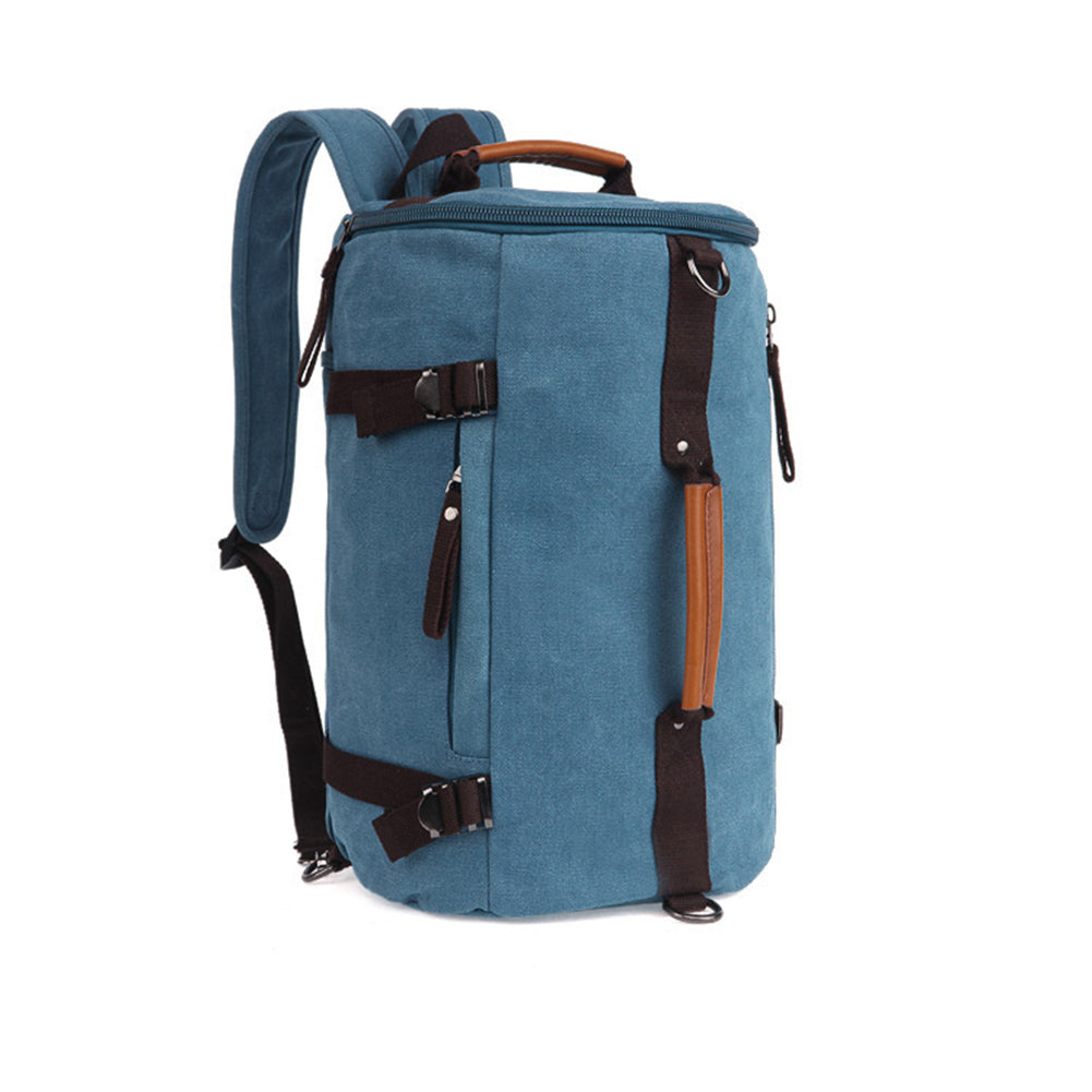 Men Vintage Canvas Backpack Camping Gym Zip Luggage Sports Travel Crossbody Bag