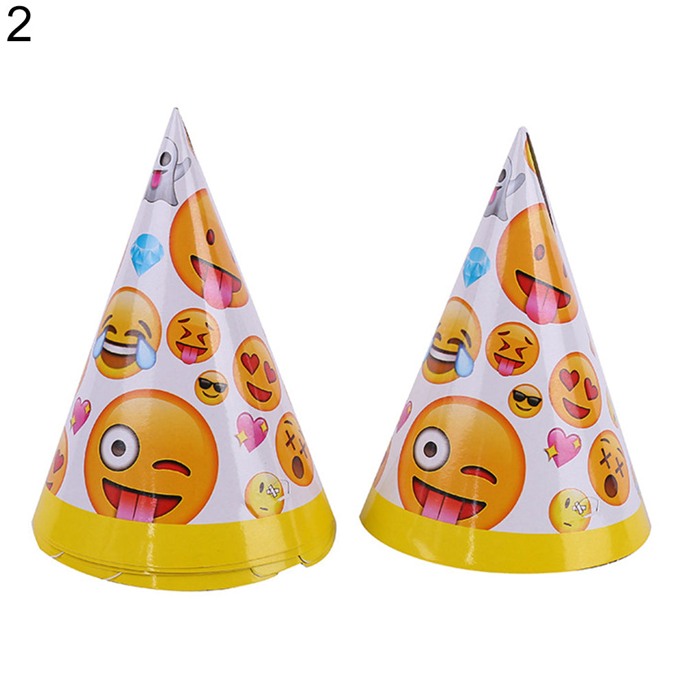 Cute Emoji Smile Cry Baby Kids Birthday Party Event Decoration Supplies Set
