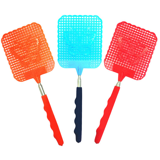 73cm Telescopic Extendable Fly Swatter Prevent Pest Mosquito Home Manual Tool