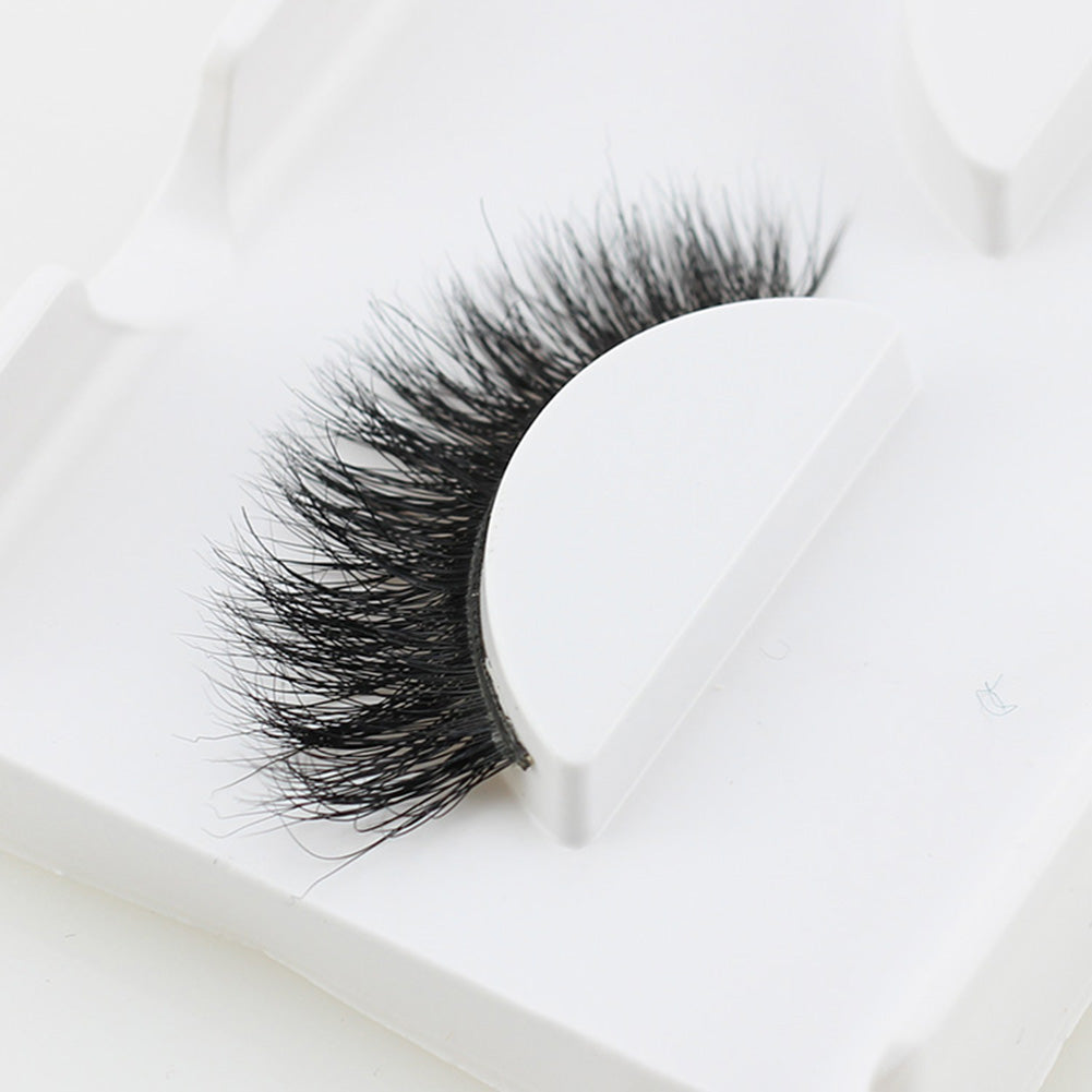 1Pair Lady Thick Black Long 3D False Eyelashes Soft Eye Lashes Extension Make up