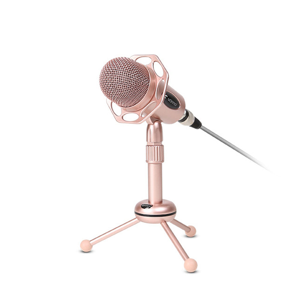 3.5mm Portable Omnidirectional XLR Cable Karaoke Singing Computer Microphone Mic