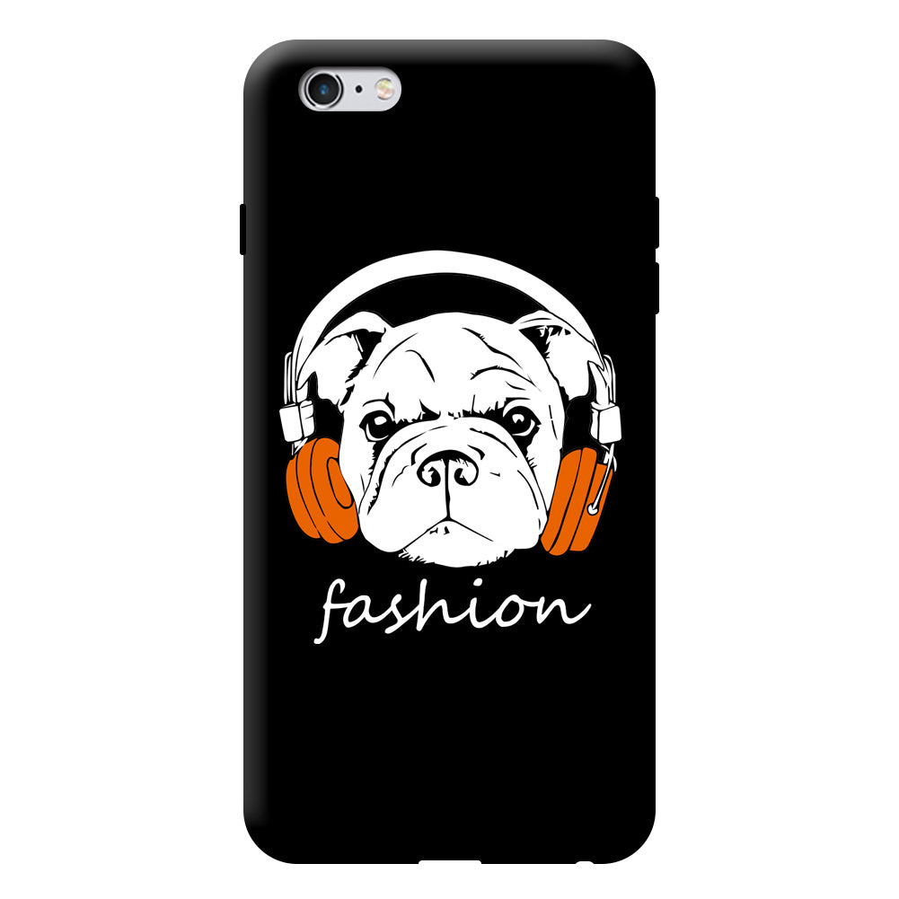 Dog with Headphone Touch Screen Flip Full Case for iPhone 6S Samsung S6 S7 Edge