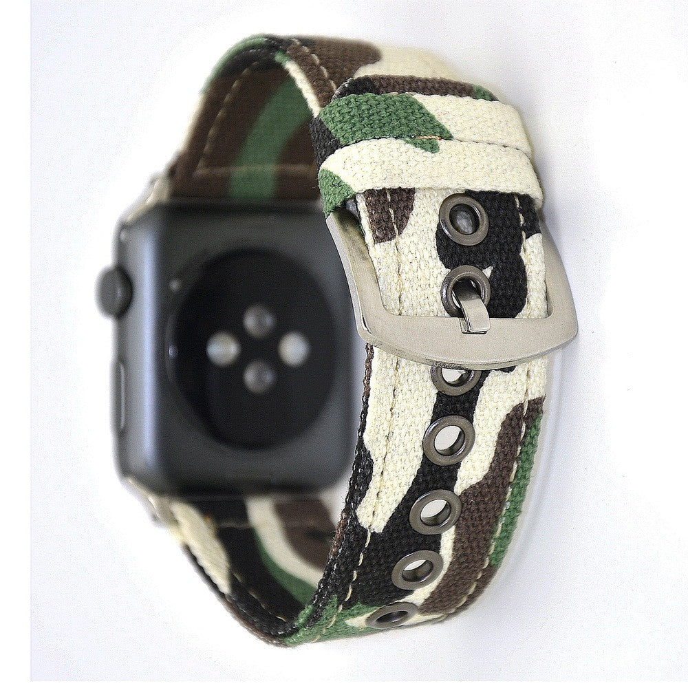 Local store Canvas Watch Band Strap For Apple Watch Series 3/2/1 42MM