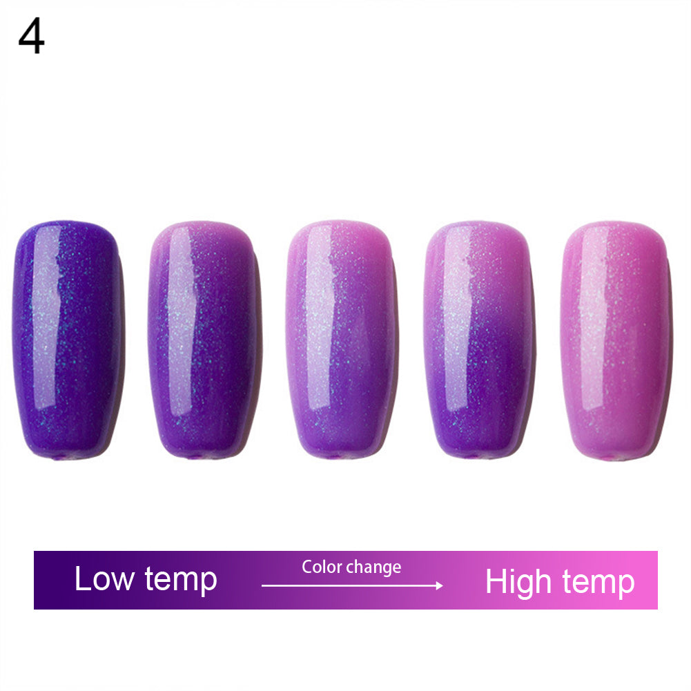 6ml Color Change Long-lasting Soak Off UV LED Nail Gel Art Polish DIY Manicure