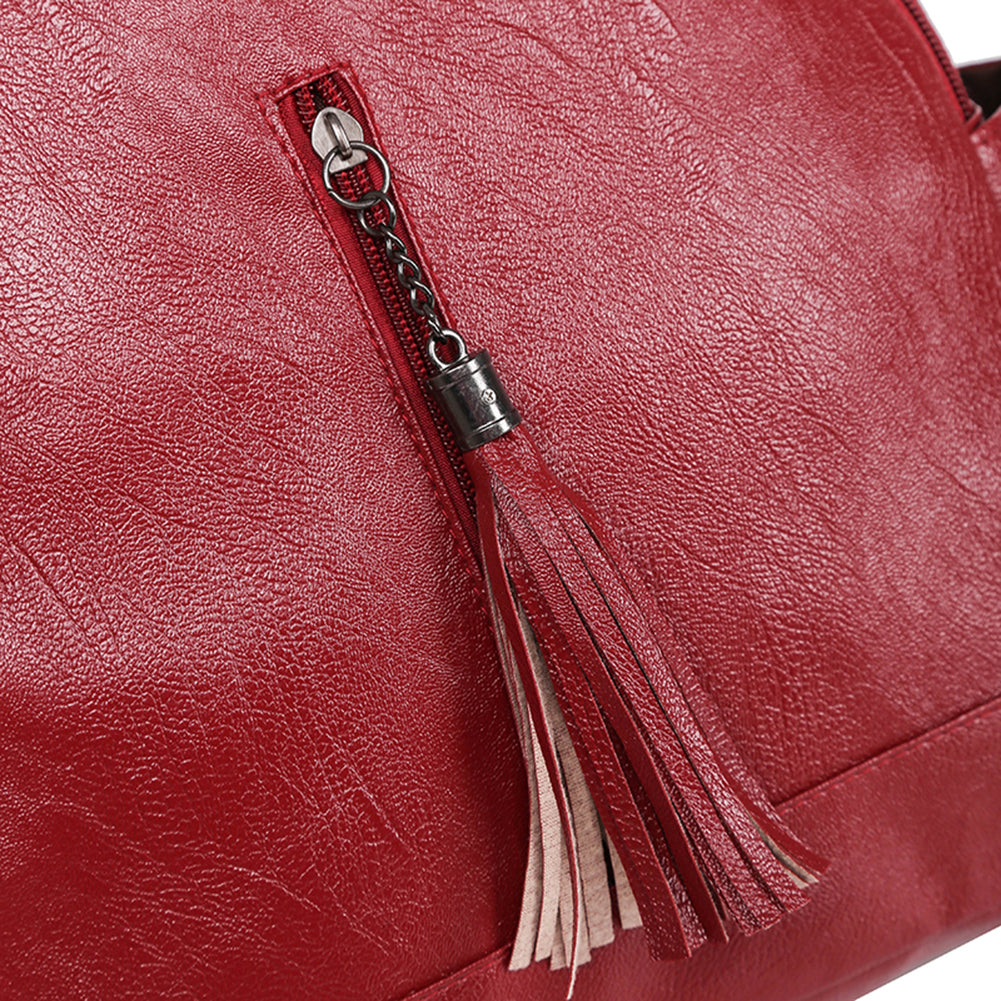 Women Fashion Faux Leather Backpack Casual Lightweight School Travel Daypack