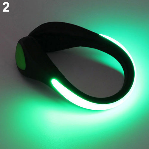 Running Cycling Walking Sport LED Shoes Clip Safety Night Warning Light Lamp