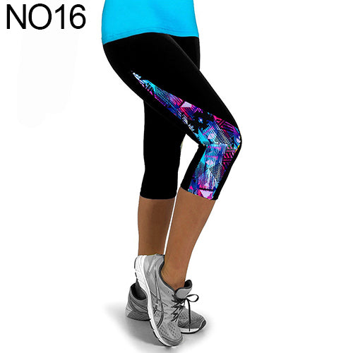 Women Fashion Triangle Paneled Slimming Pants Leggings Running Yoga Sport Gym Pants