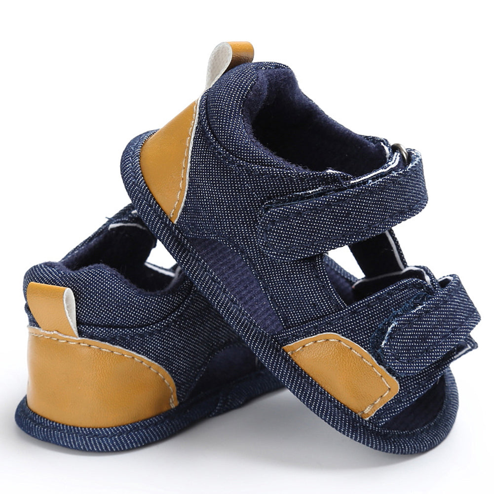 Toddler Baby Boy Denim Soft Sole Prewalker Anti-Skid Shoes Summer Sandals