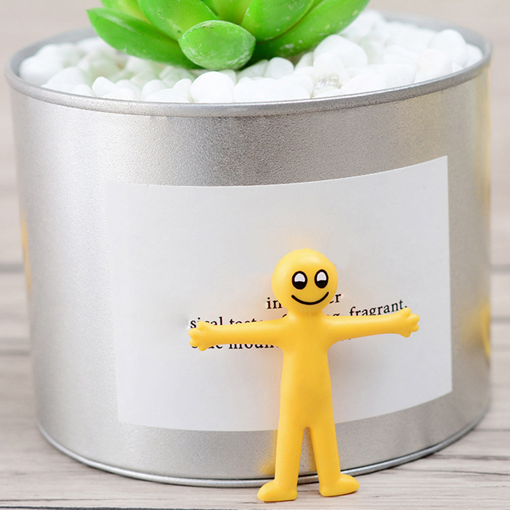 5Pcs Novelty Cute Emoji Doll Stretch Decompression Squeeze Stress Relief Toy