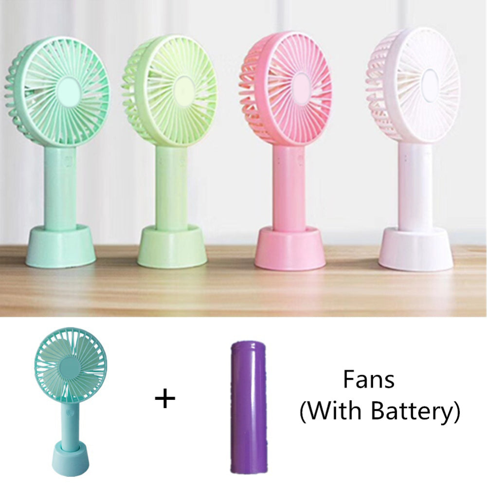 Portable Handheld Mini USB Charging Fan Travel Desktop Summer Cooling