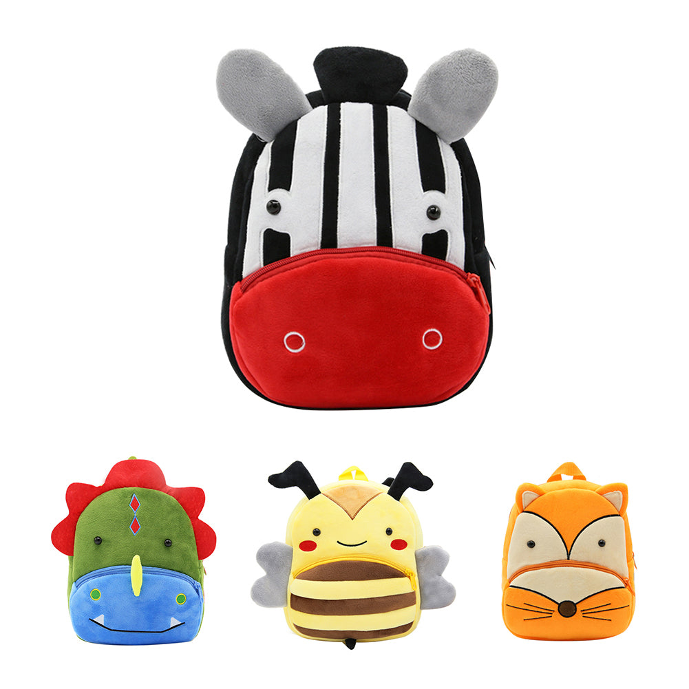 Mini Cute Cartoon Animal Kindergarten Children Kids Plush Backpacks Schoolbags