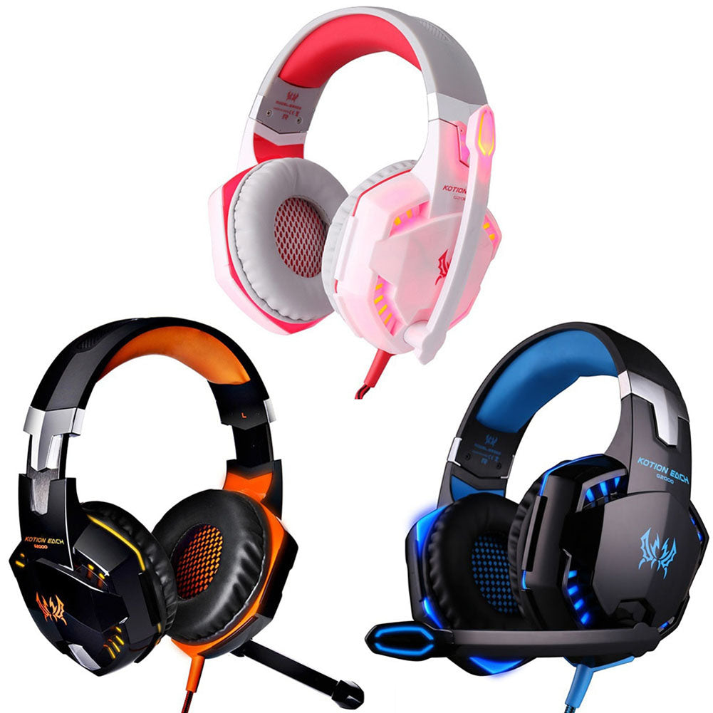 Noise Cancelling Mic Stereo Gaming Headphone Deep Bass Earphone Wired Headset