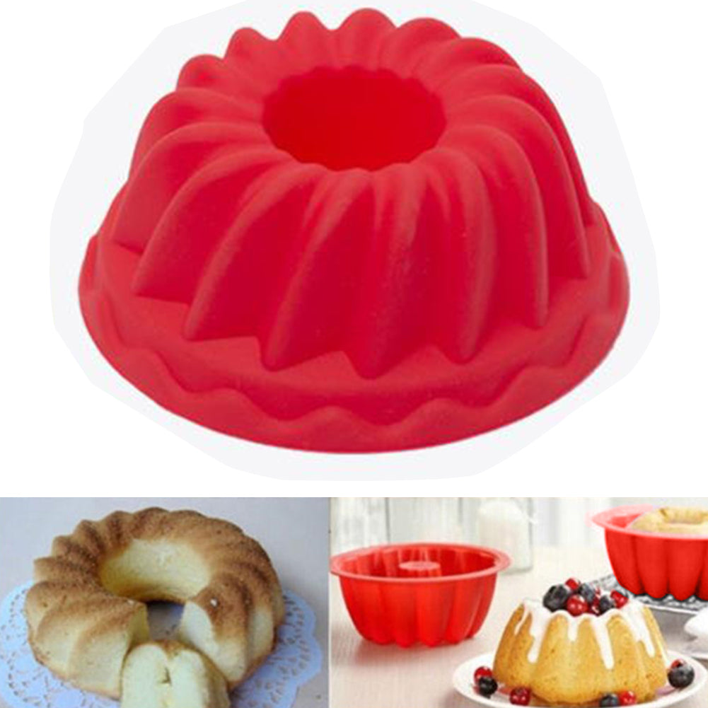 2Pcs Spiral Ring Cooking Silicone Mold