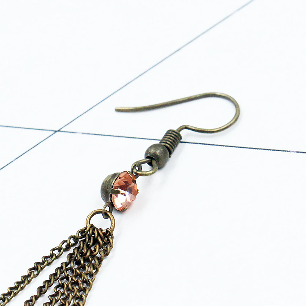 Bohemian Fashion Women Feather Tassel Hook Earrings Seaside Holiday Jewelry Gift