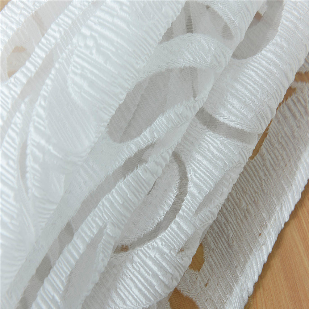 Fashion Phoenix Tail Window Curtain Sheer Divider Panel Perforated Bedroom Decor