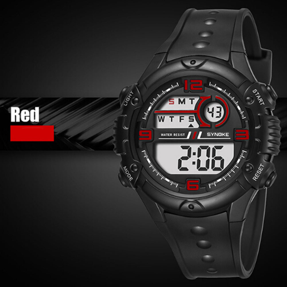Fashion Men Outdoor Sport Waterproof Alarm Date Stopwatch Digital Wrist Watch