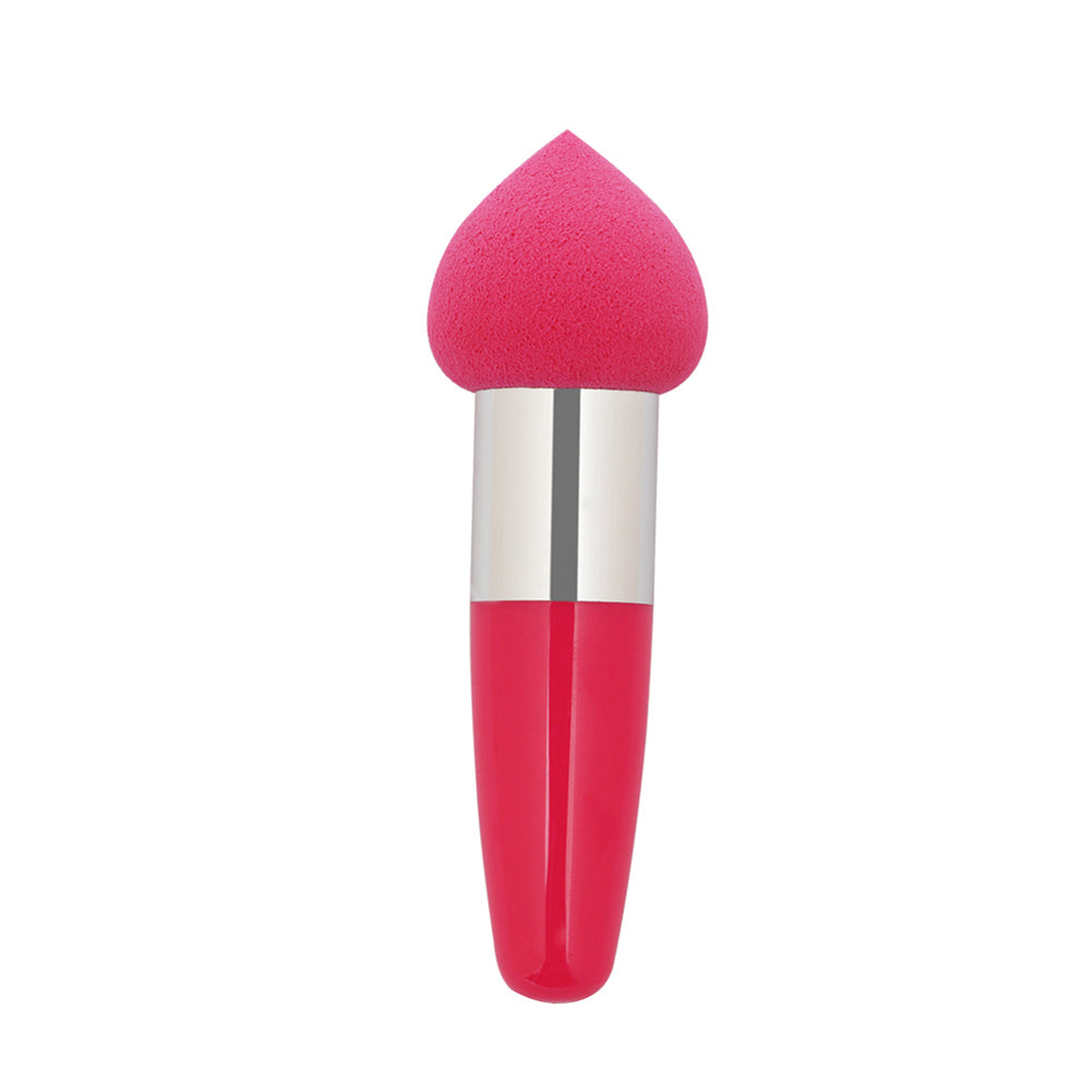 Cute Soft Peach Shape Head Cosmetic Make Up Foundation Sponge Face Puff Stick