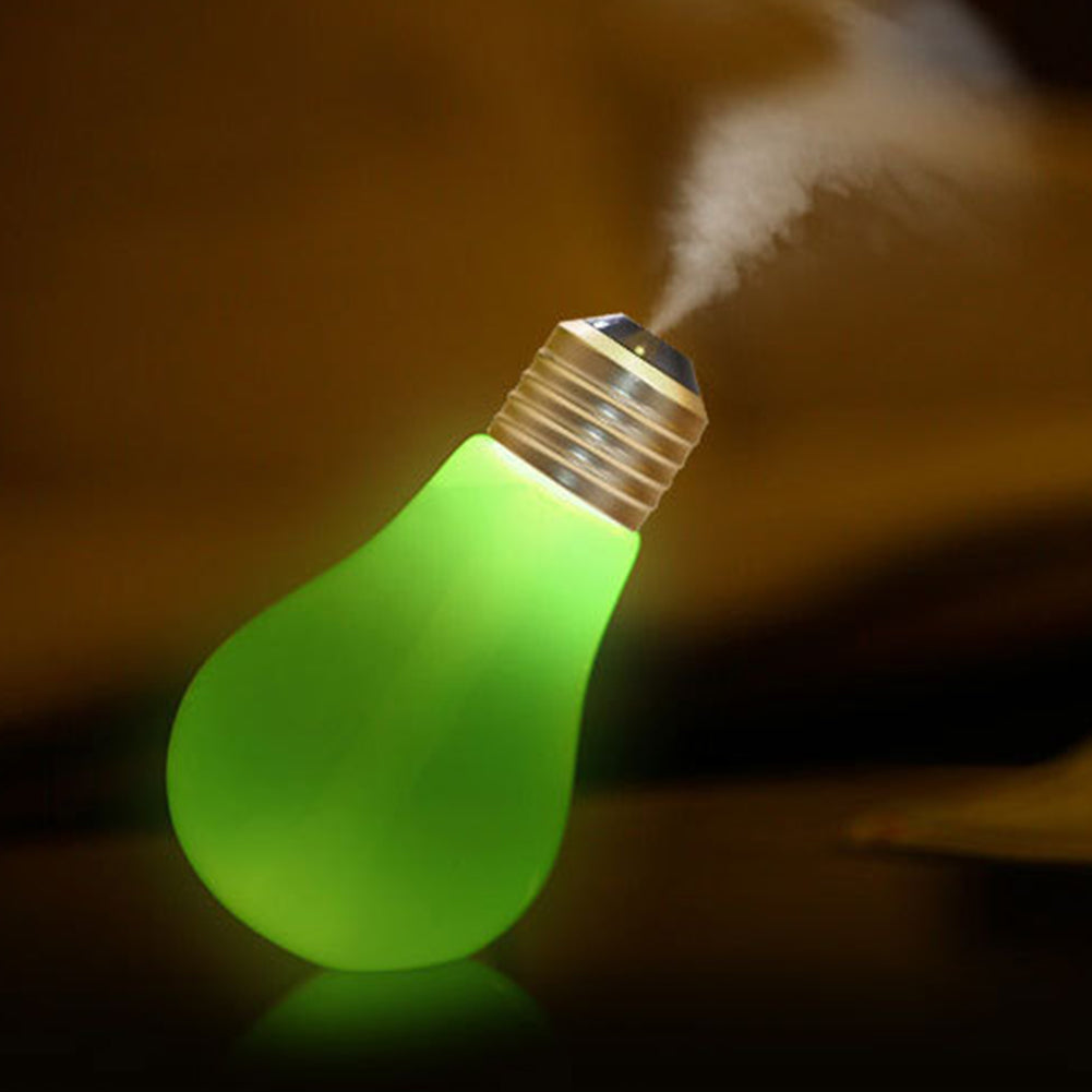 Mini Bulb Air Humidifier Diffuser Essential Oil Ultrasonic Aroma Mist Purifier