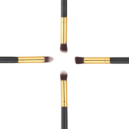 4Pcs Pro Makeup Brushes Set Foundation Powder Eyeshadow Eyeliner Lip Beauty Tool