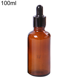 5ml-100ml Mini Amber Glass Liquid Reagent Pipette Bottle Eye Dropper Empty
