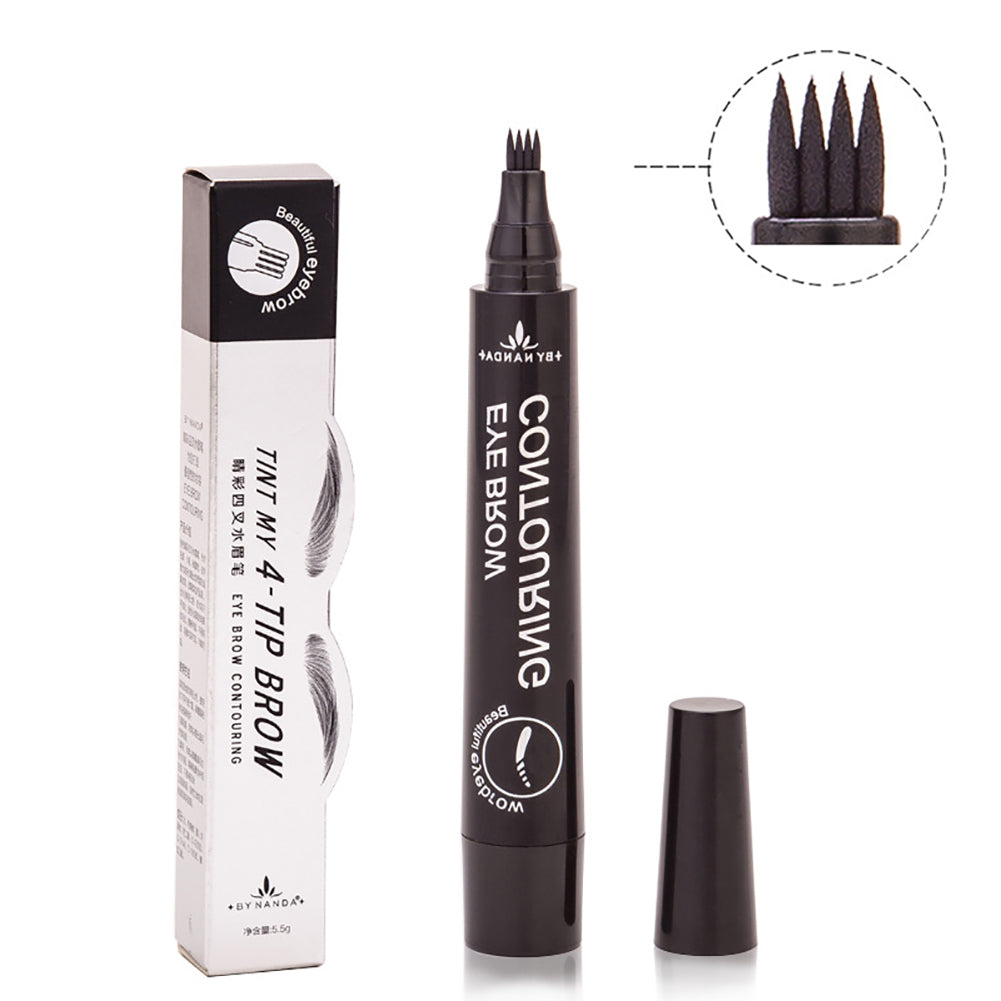 5.5g Long-Lasting Sweat-proof 4 Nibs Eyebrow Pen Women Makeup Cosmetic Tool