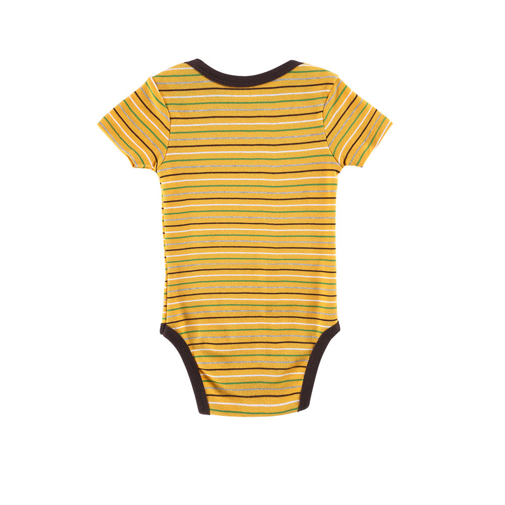 Newborn Baby Kids Boys Striped Romper Jumpsuit Bodysuit Cotton Clothes Gift