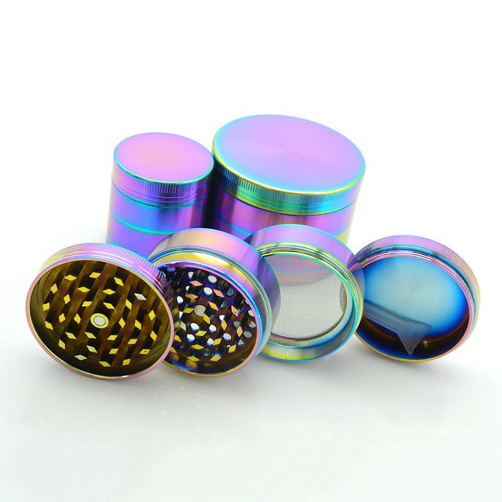 Aluminum Alloy 4 Layers Tobacco Herb Spice Smoke Grinder Crusher Hand Muller