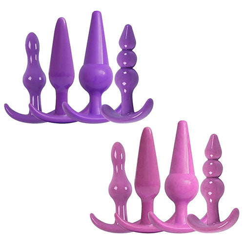 4 Pcs Soft Butt Plugs Adult Product Beads Shape Anal Plug Massager Mini Sex Toy