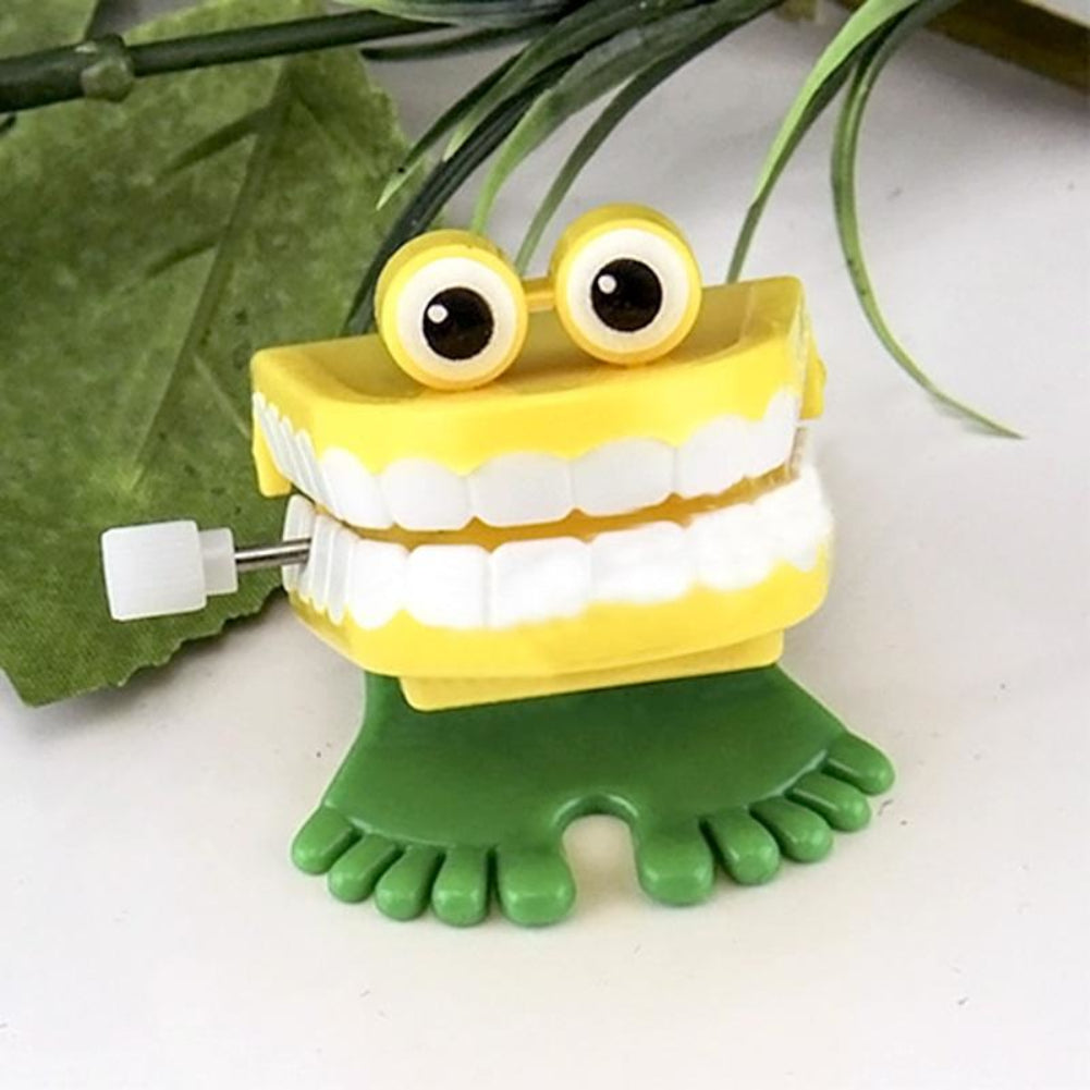 Cute Cartoon Jumping Tooth Baby Kids Dental Educational Clockwork Wind-up Toy