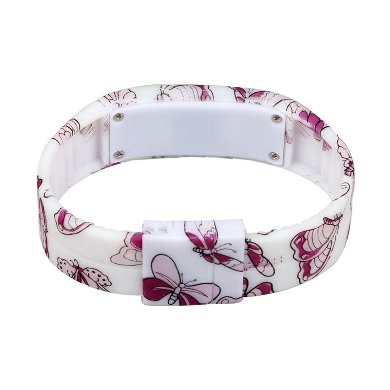 Simple Thin Boy Girl Sports Silicone Digital LED Bracelet Wrist Watch