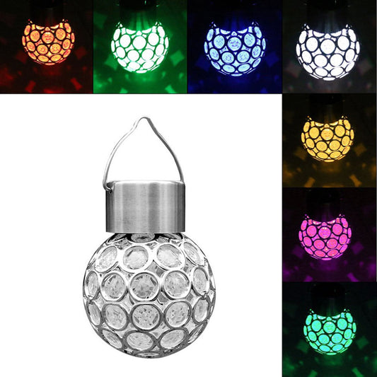 Solar Power LED Hanging Ball Pendant Lamp Christmas Garden Path Landscape Light