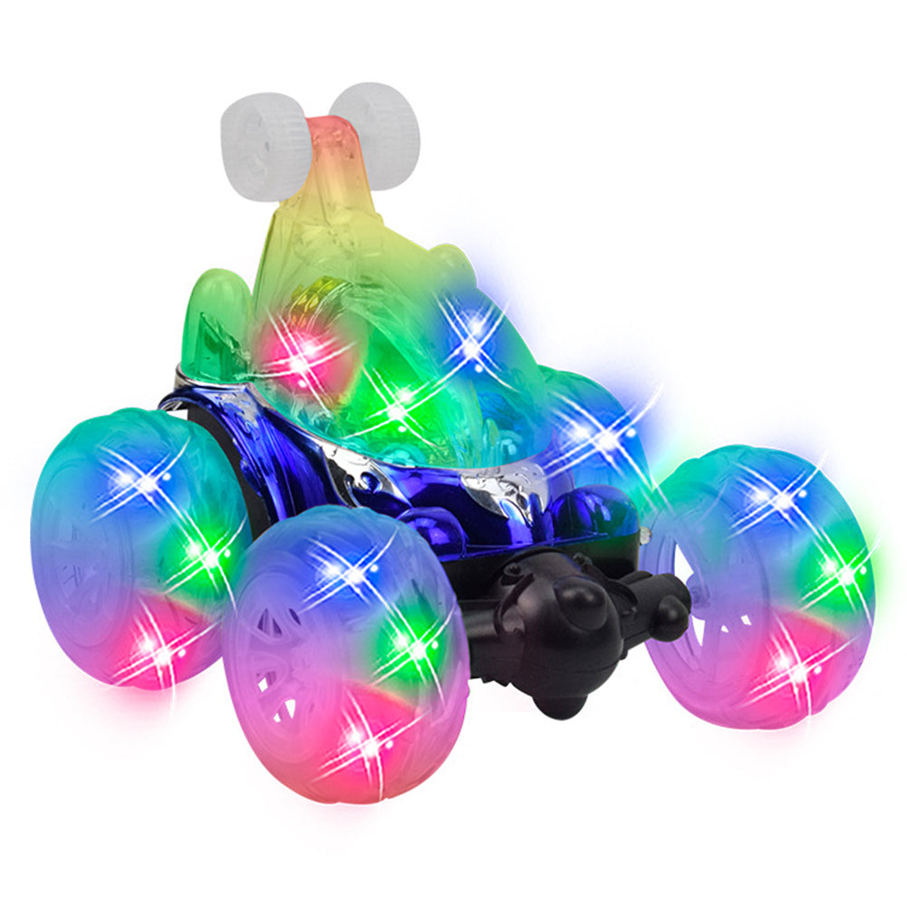 360° Spinning Flips Colorful Flash Music Kids Children Remote Control Truck Toys