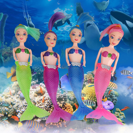 Flash LED Light Swimming Mermaid Princess Educational Doll Kid Girls Toy Gift