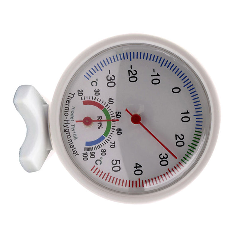 Round Indoor Analog Humidity Temperature Meter Gauge Thermometer Hygrometer