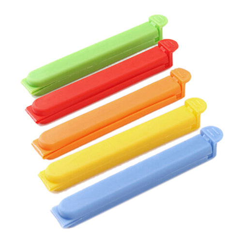 5 Pcs Home Food Close Clip Seal Bags Plastic Storage Sealing Rods Sealer Clips