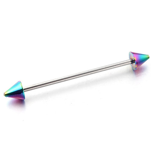 4 Pcs Unisex Cone Punk Surgical Steel Nipple Shield Body Piercing Nipple Ring Barbell