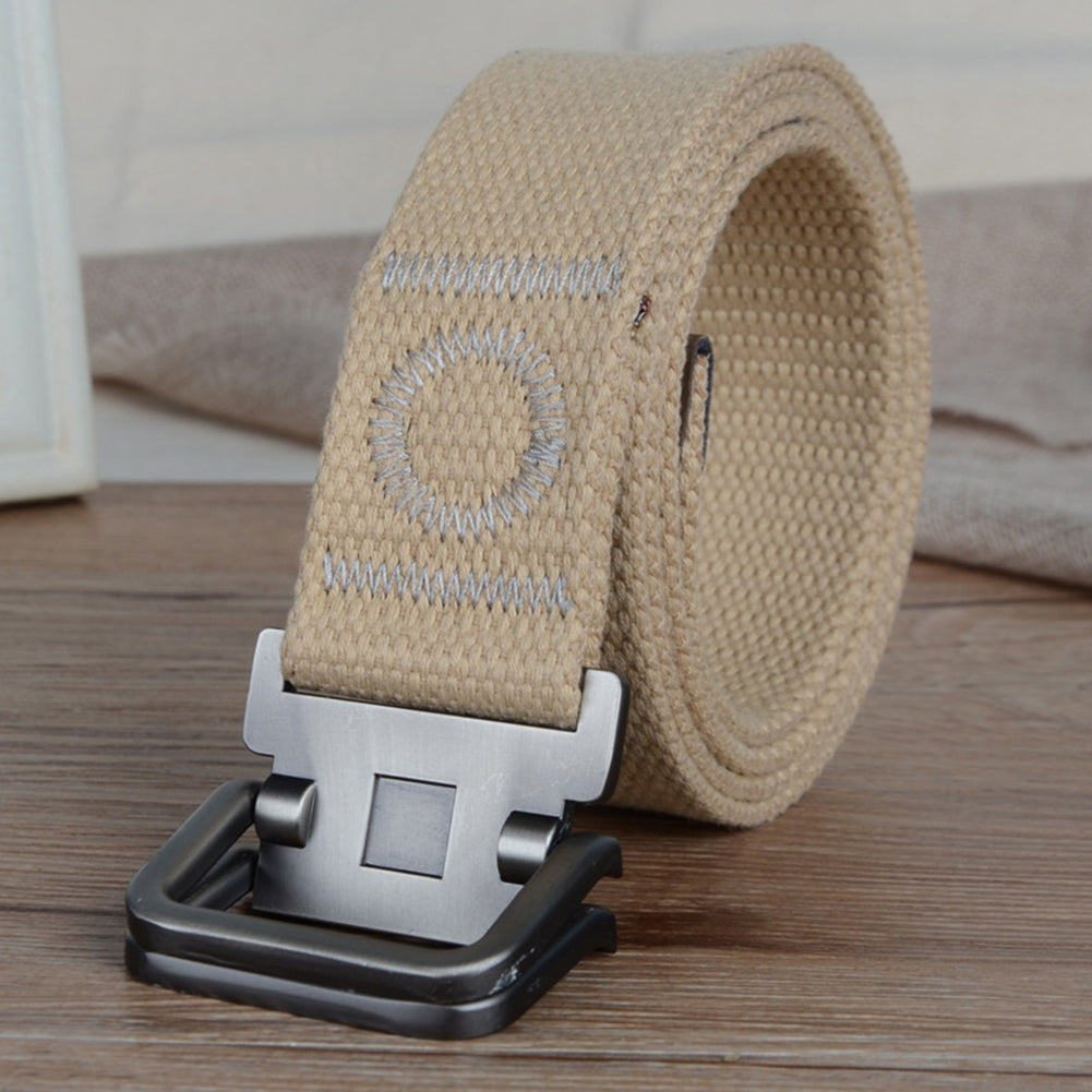 47inch 3.8cm Fashion Men's Canvas Belt Casual Wrist Strap Waistband Xmas Gift