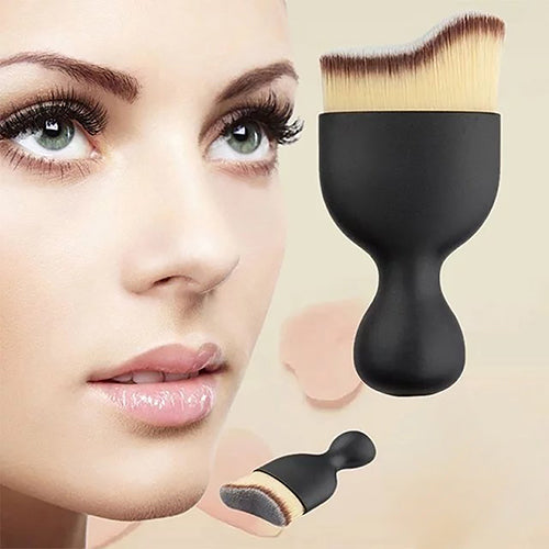 Professional Foundation Blush Power Contouring S Shape Makeup Brush