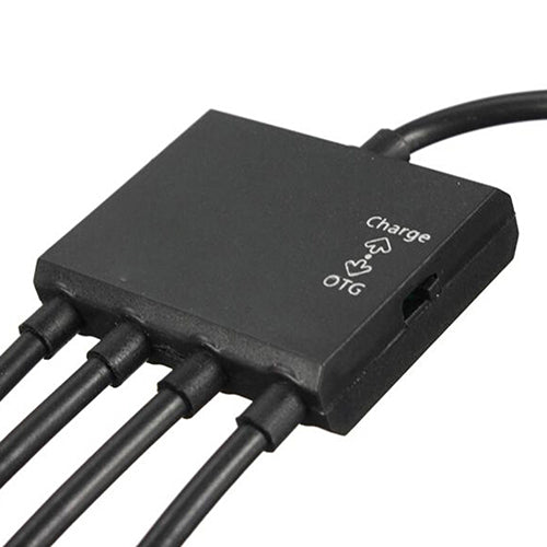 4 In 1 Micro USB Hub OTG Cable Extension Adapter for Android Samsung Tablet